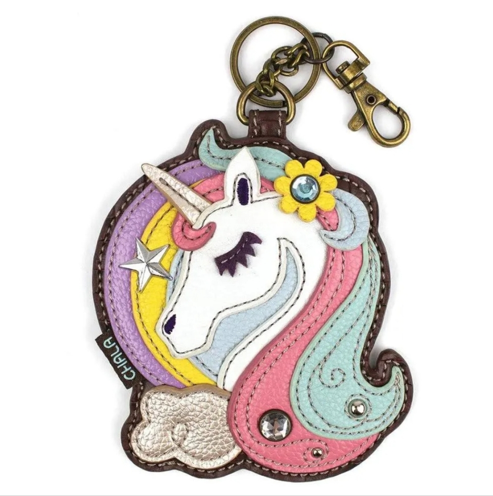 Chala Unicorn Key Fob and Coin Purse